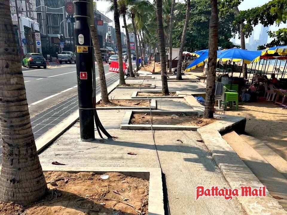 Fußwege am Strand von Pattaya werden barrierefrei umgestaltet