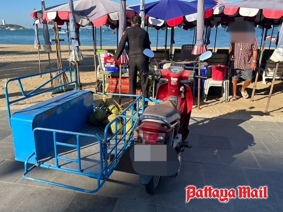 Gefährdung durch Motorräder auf Gehwegen am Pattaya Beach: Strengere Kontrollen dringend nötig