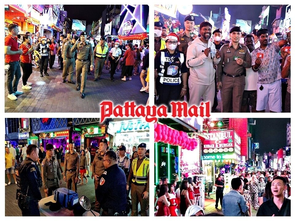 Pattaya feiert Weihnachten mit Lichtern, Musik und Sicherheit