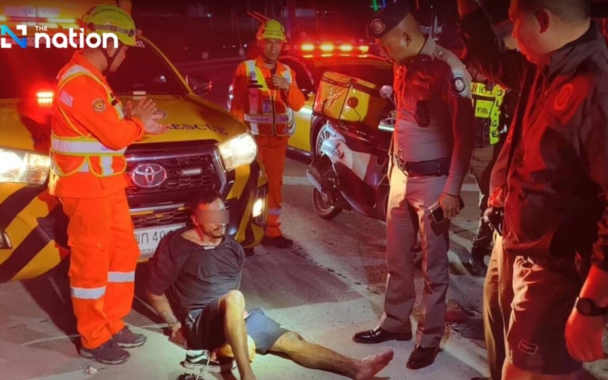 100 kilometer lange verfolgungsjagd in pattaya auslaender stiehlt pickup und sorgt fuer chaos auf