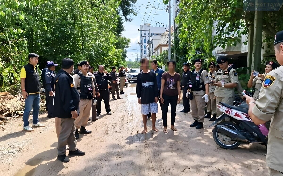 11 Obdachlose in Pattaya festgenommen, Drogenproblematik im Fokus