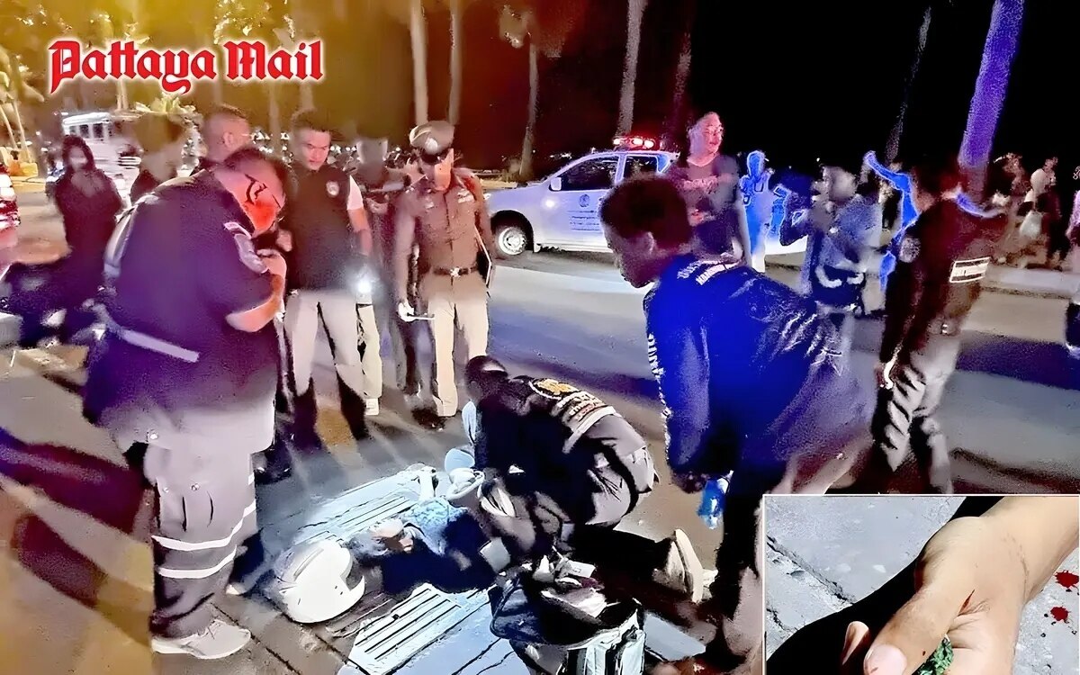 2 teenager bei bewaffnetem kampf auf der pattaya beach road verletzt