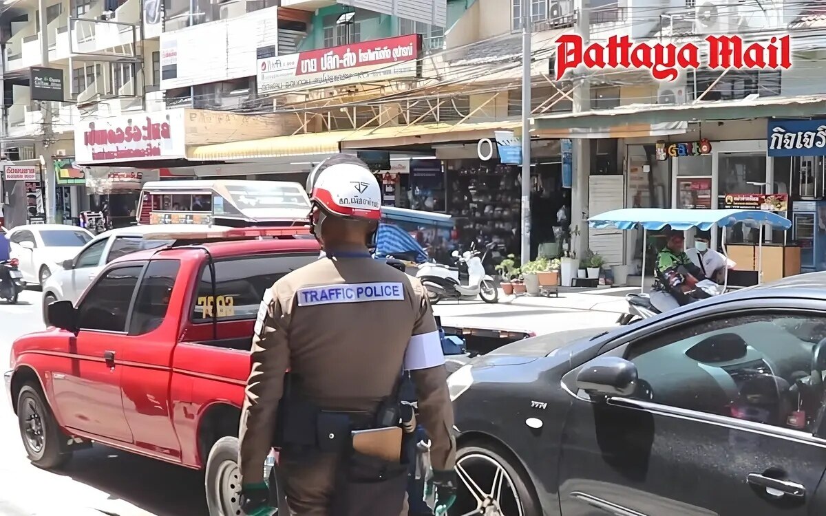 2000 baht strafe fuer verkehrsverstoesse auf der south pattaya road