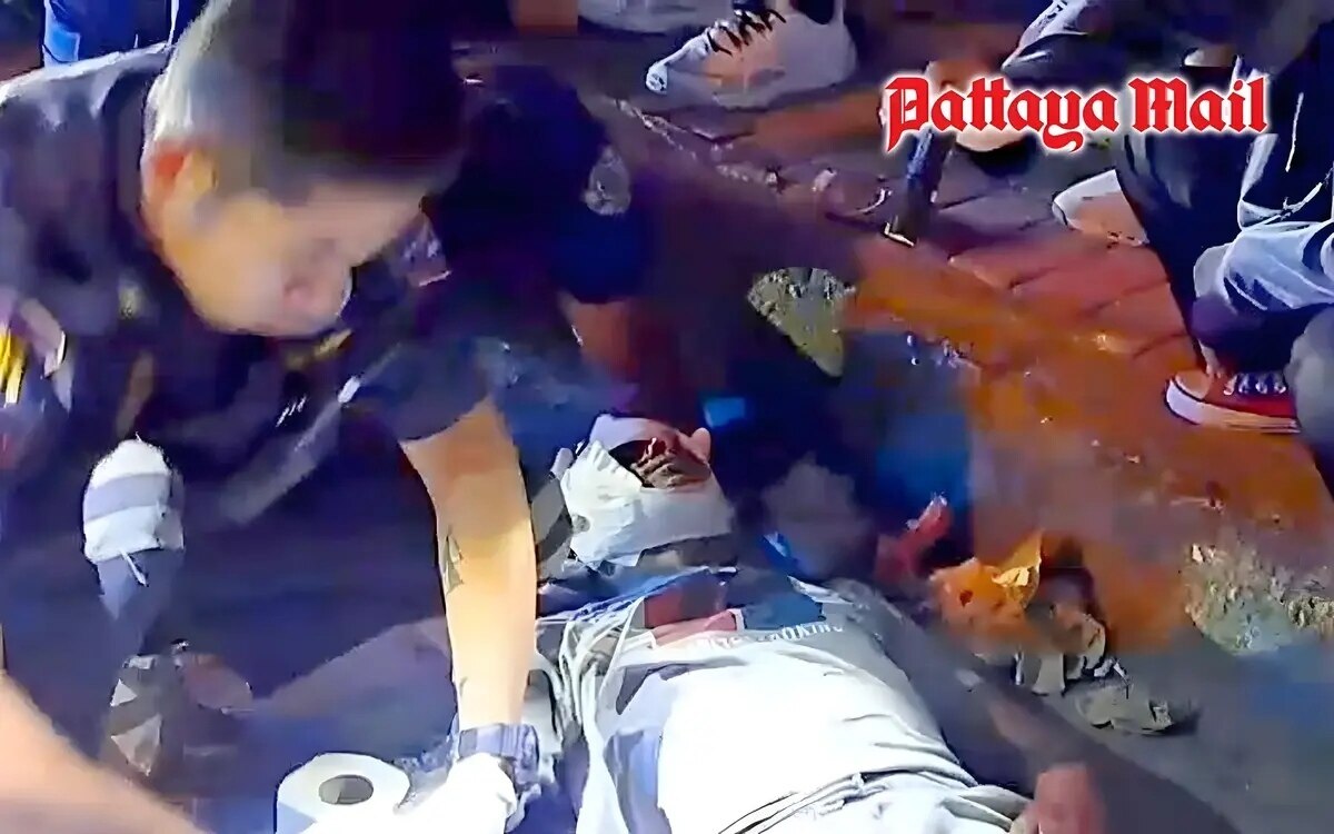 3 kuwaitische motorradfahrer bei massenkarambolage auf der pattaya 3rd road verletzt