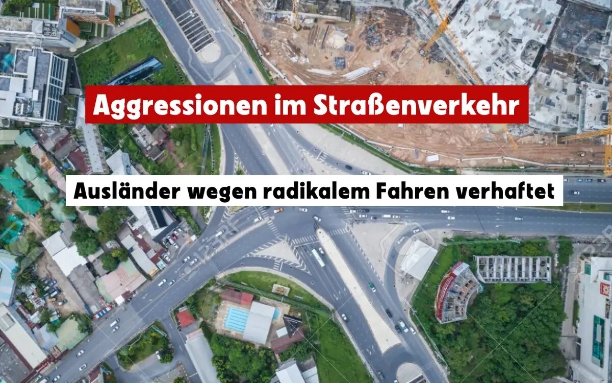 Aggression im strassenverkehr auslaendischer autofahrer in wichit festgenommen