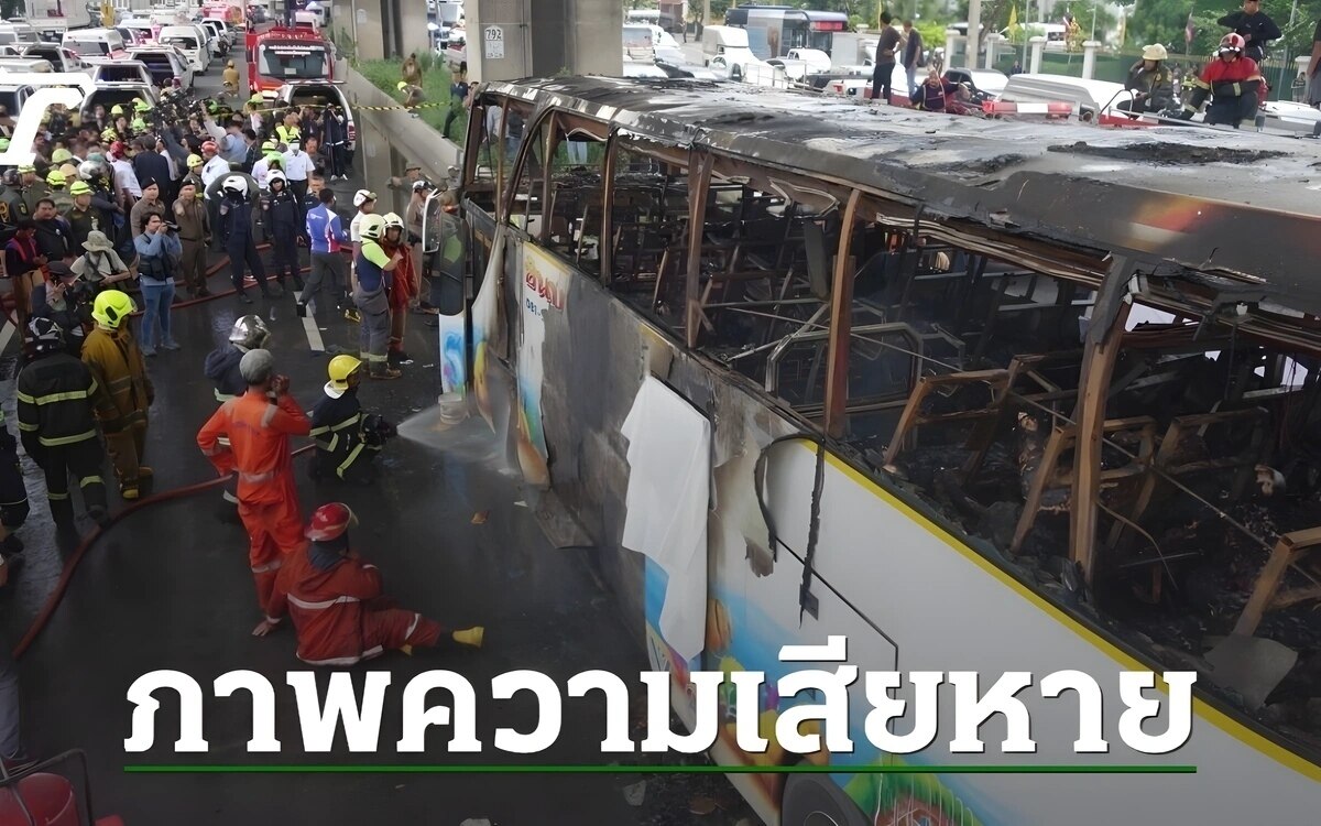 Aktueller stand schrecklicher busbrand in thailand zahlreiche studenten sterben bei tragischem