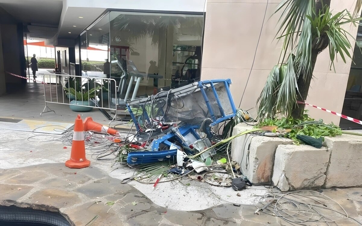 Arbeiter stirbt bei tragischem Sturz von Hängeplattform im Zentrum von Bangkok