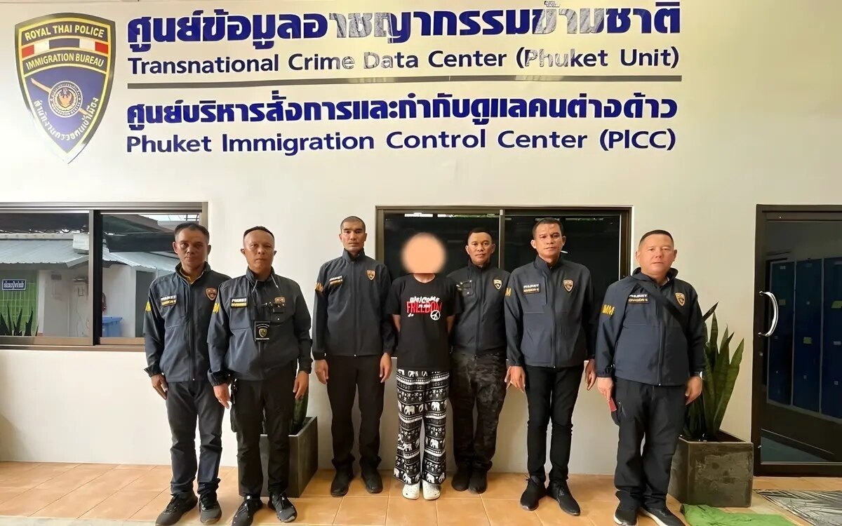 Auslaender wegen overstay von 1 898 tagen in phuket verhaftet