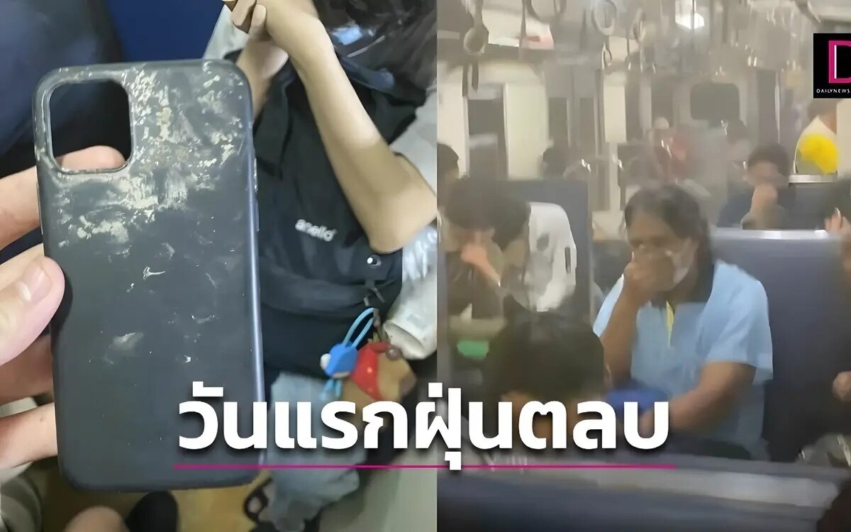 Auslaendische und thailaendische besucher eroeffnung des pha sadet tunnels rauchproblemen am ersten