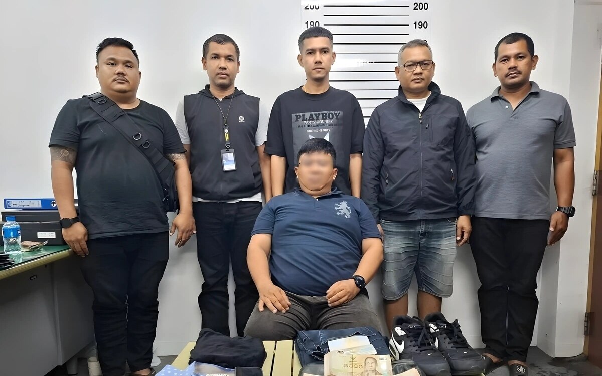 Auslaendischer dieb festgenommen 1 million baht aus pickup gestohlen hat er einen groesseren