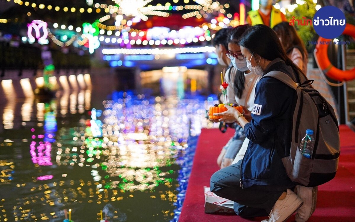 Bangkok bereitet sich auf das loy krathong fest vor