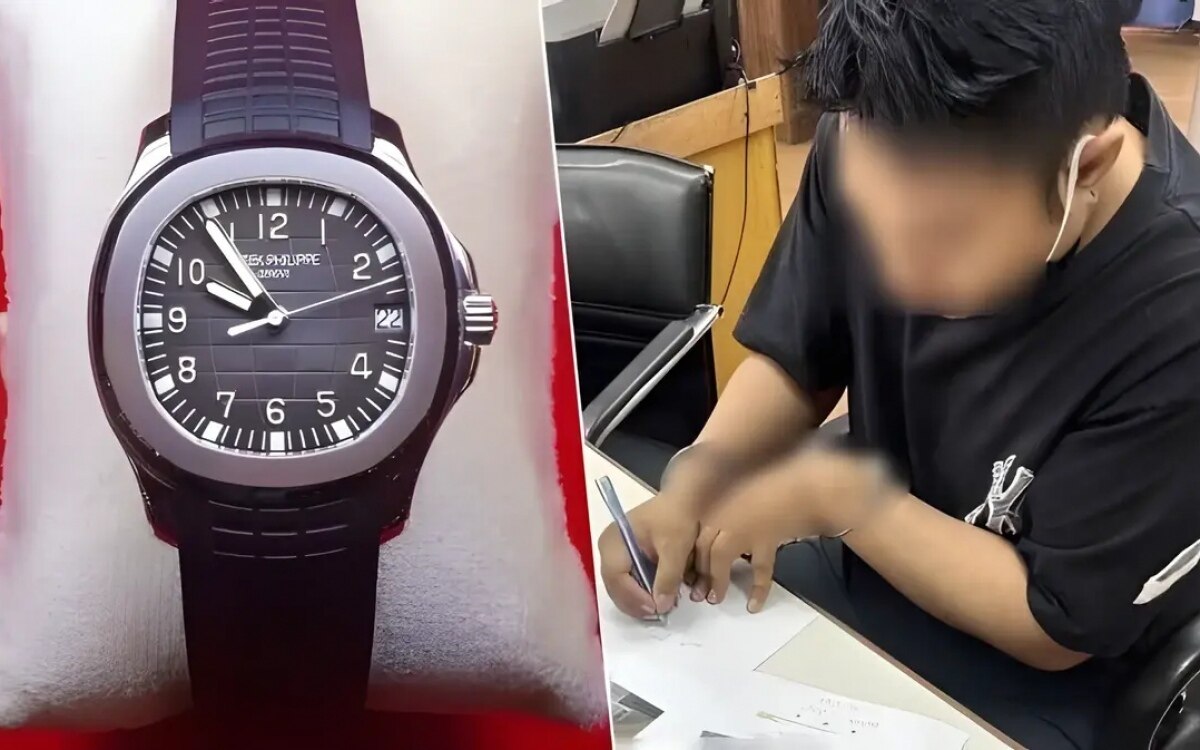 Bangkoker polizei fasst luxusuhren dieb 2 4 mio baht teure patek philippe uhr