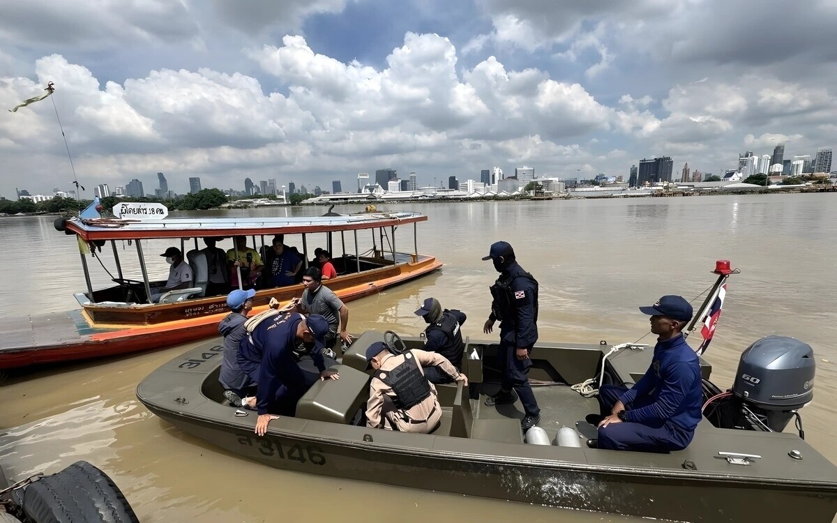 Bootsunfall im Chao Phraya: Tragödie mit glücklichem Ende für Passagiere - Retter finden Fahrer tot