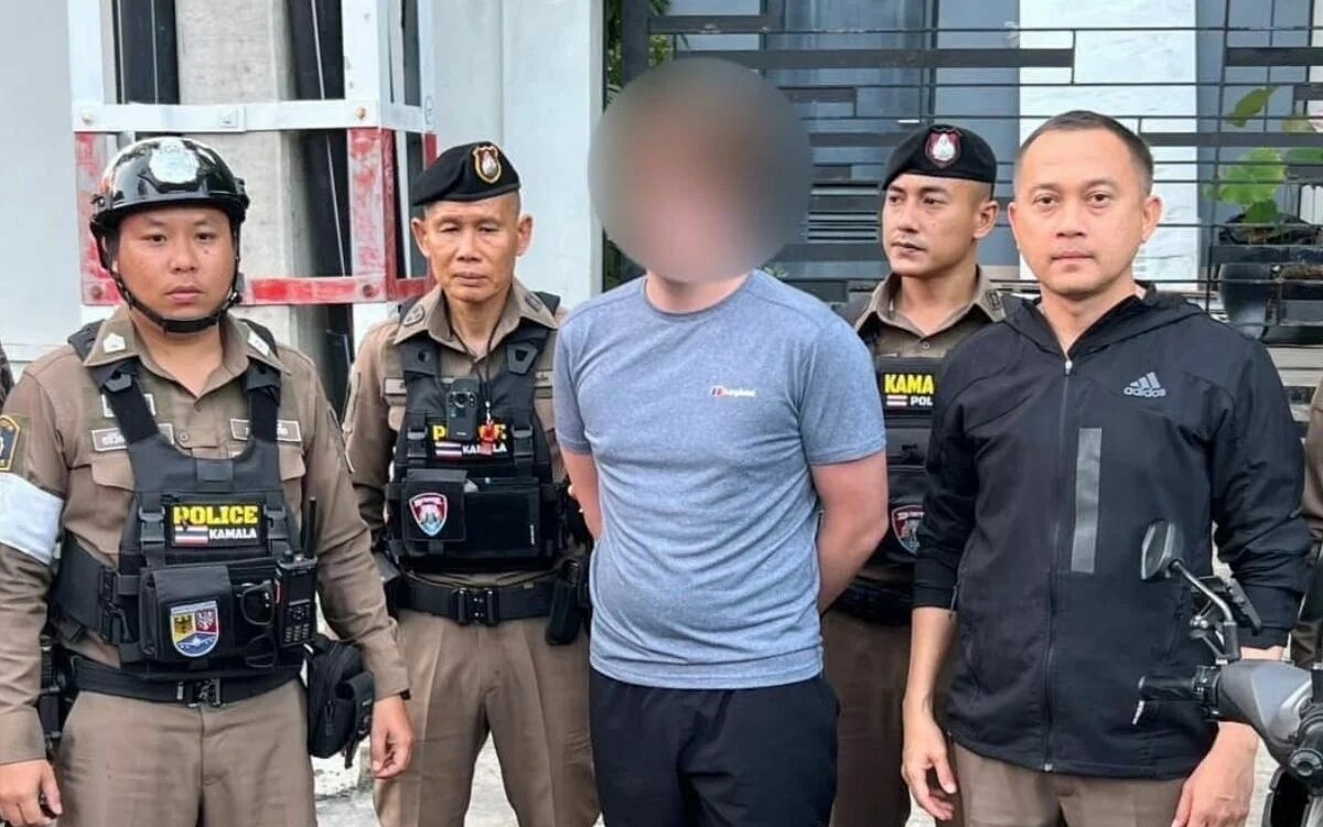 Britischer drogendealer in phuket aufgrund auffaelligen verhaltens von polizei festgenommen