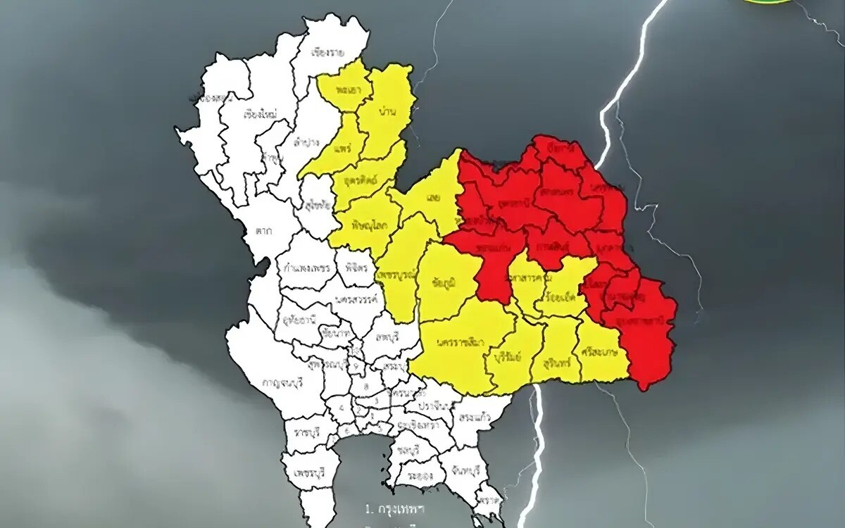 Das thailaendische wetteramt warnt extreme hitze blitzeinschlaege sommer und hagelstuerme drohen