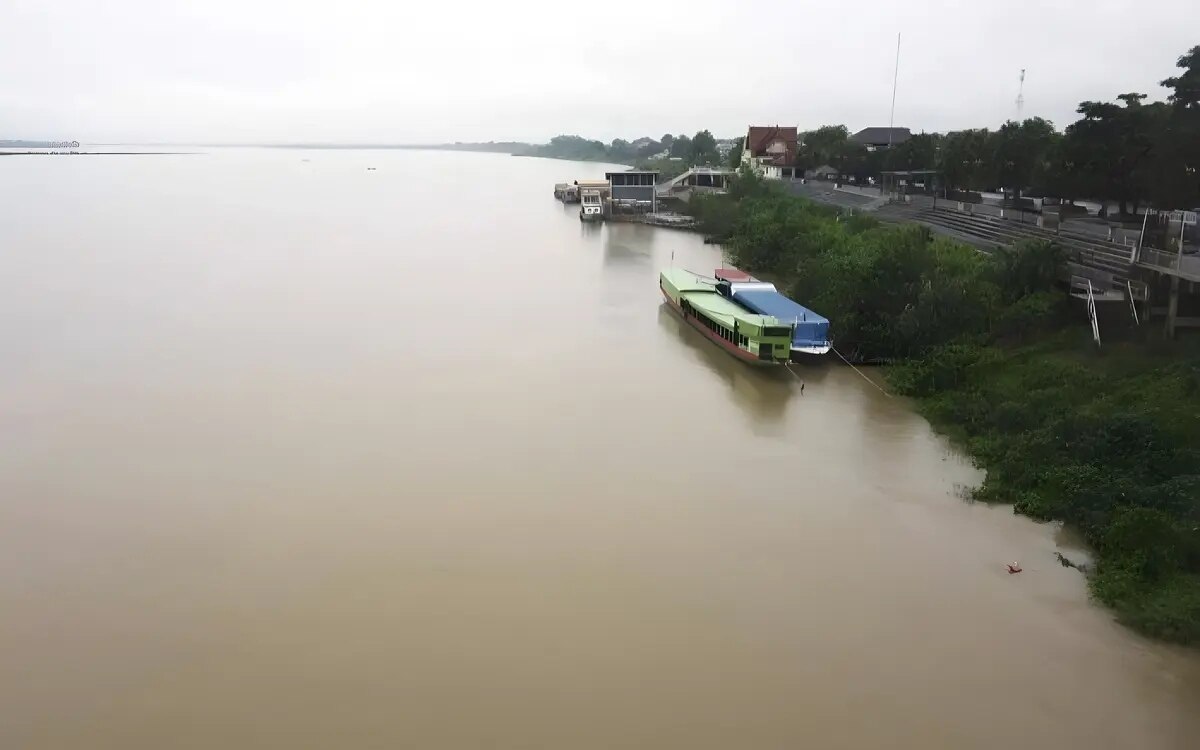 Das ueberflutete nakhon phanom wurde zum katastrophengebiet erklaert