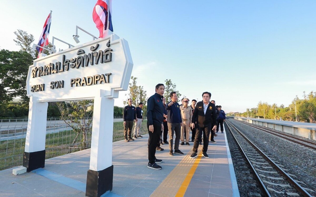 Die arbeiten zur weiteren verkuerzung der reisezeit nach hua hin und entlang der neuen