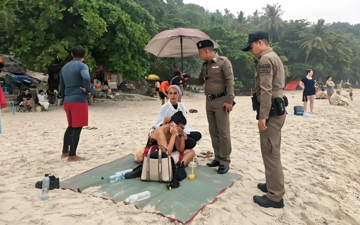 Dramatischer vorfall am freedom beach touristen in toedlicher stroemung rettungskraefte im einsatz