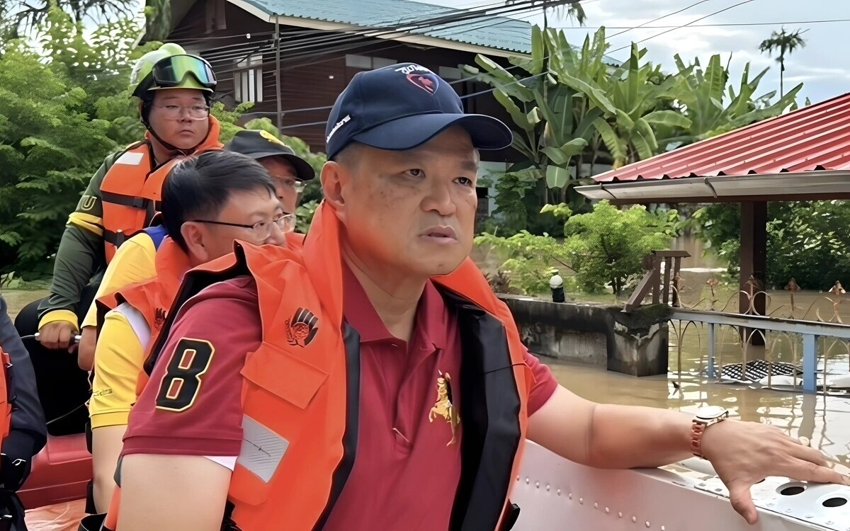 Dringende Hilfsmaßnahmen: Stellvertretender Premierminister Anutin Charnvirakul besucht Überschwemmungsopfer in Nong Khai