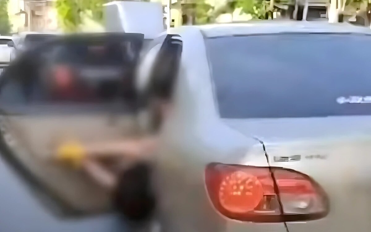 Entfuehrung in bangkok frau entkommt aus den faengen ihres ex mannes dank mutiger autofahrer video