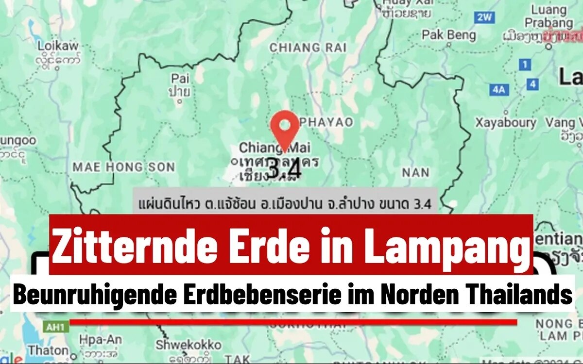 Erdbeben erschuettert lampang dreimal starke erdbebenaktivitaet in thailand am 31 dezember 2024