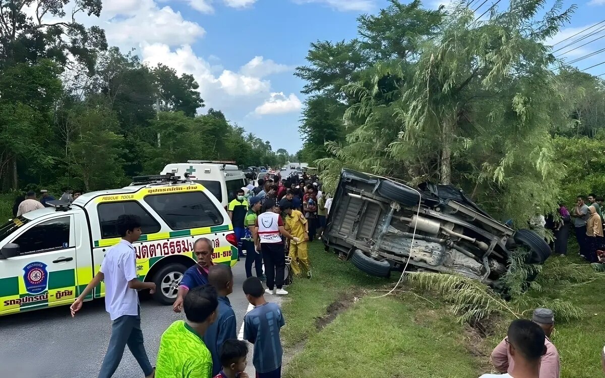 Familientragoedie in narathiwat 8 todesopfer und 3 schwerverletzte nach schrecklichem unfall