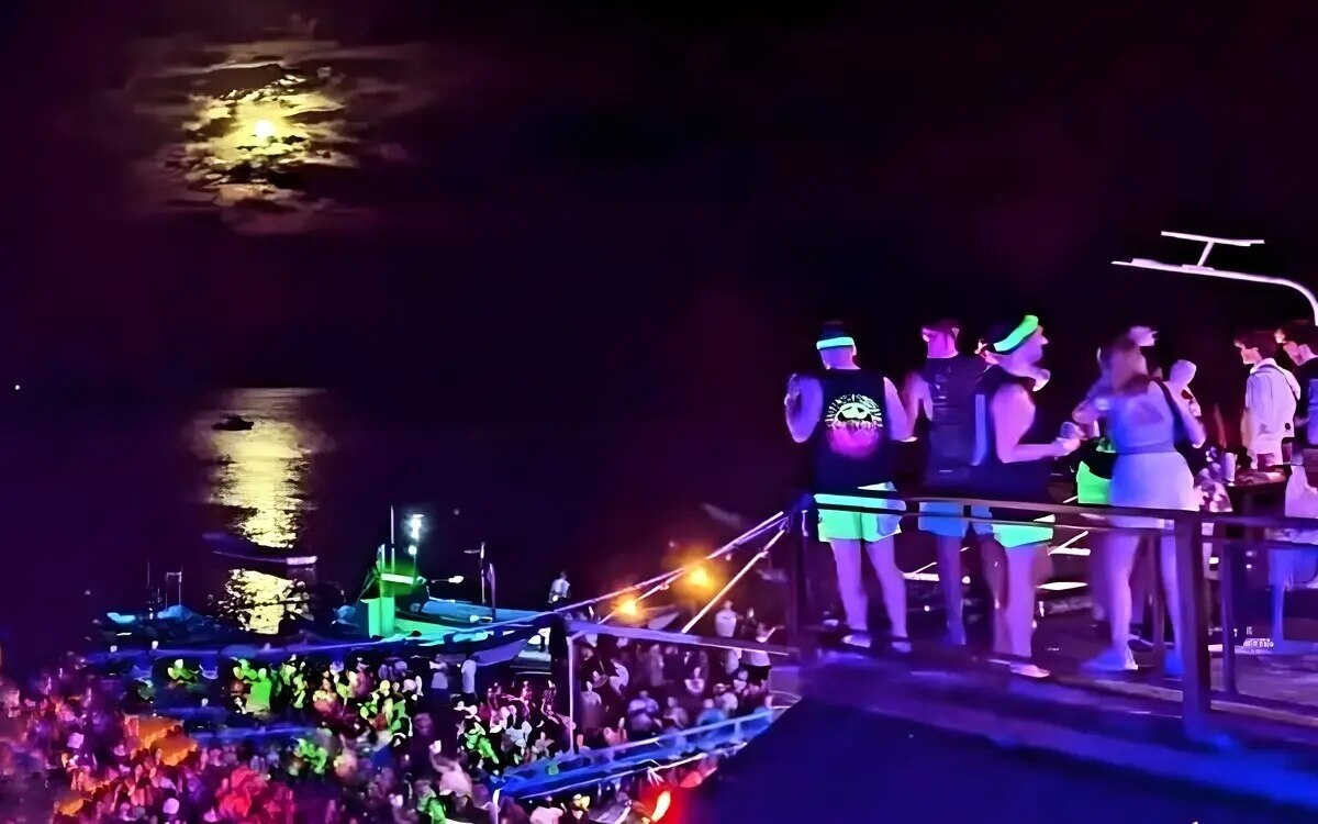 Full moon party steht diesen monat vor buddha tagen und wasserknappheit