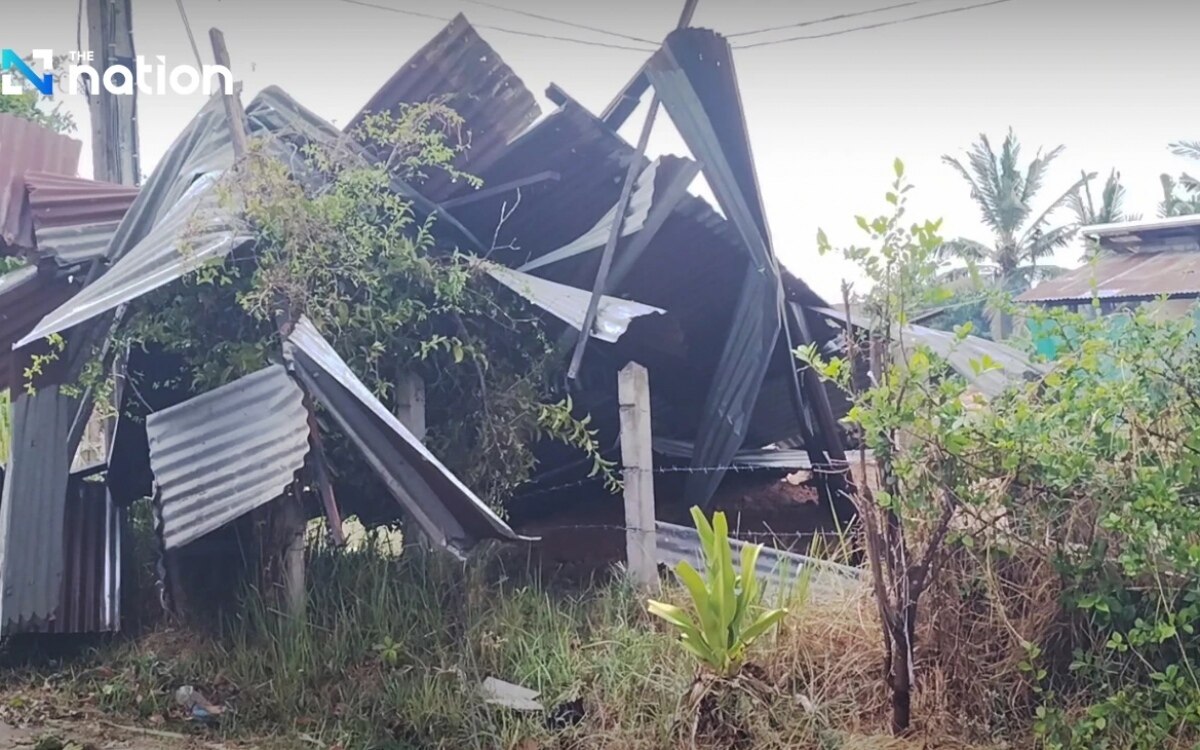 Golfballgrosse hagelkoerner zerstoeren doerfer im nordosten thailands