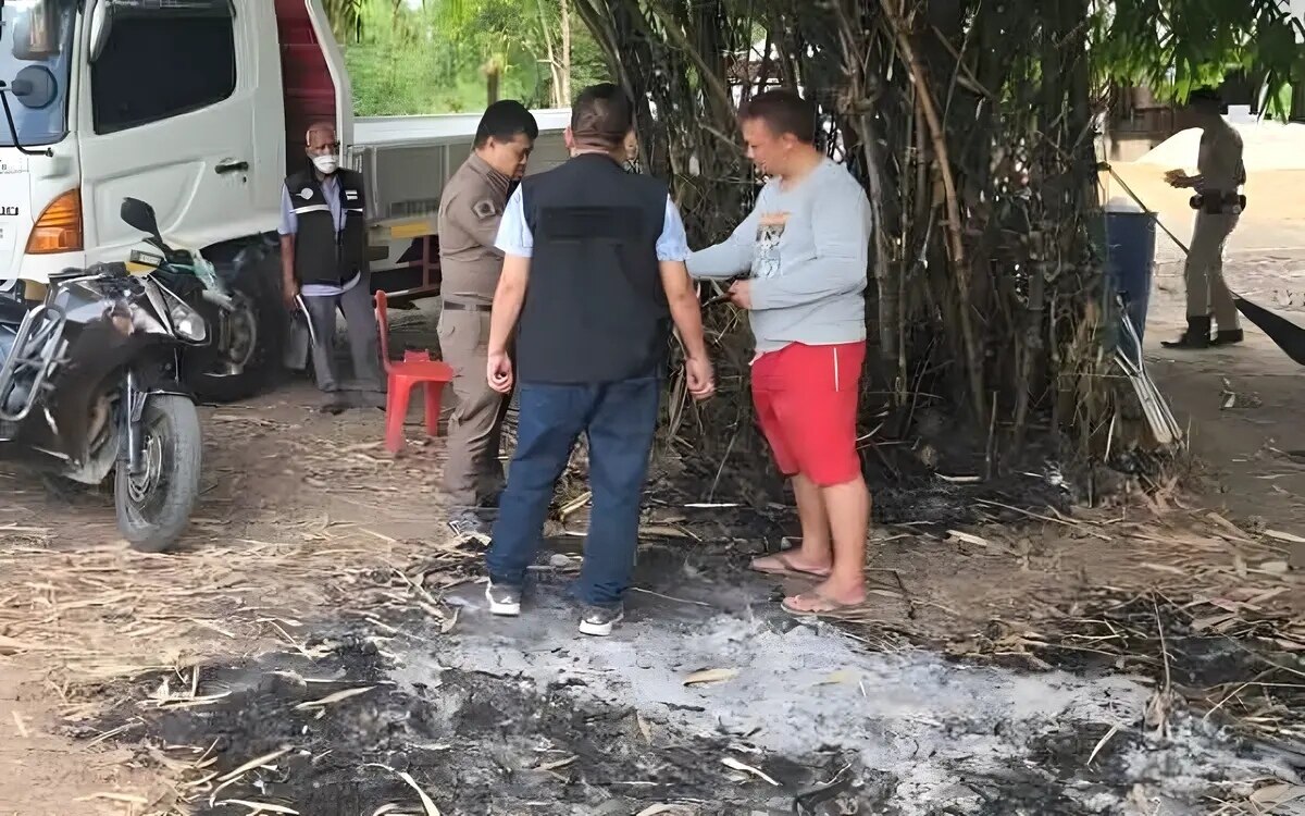 Grausamer ehemann setzt frau in brand verwandte eilen zur rettung waehrend sie verzweifelt schreit