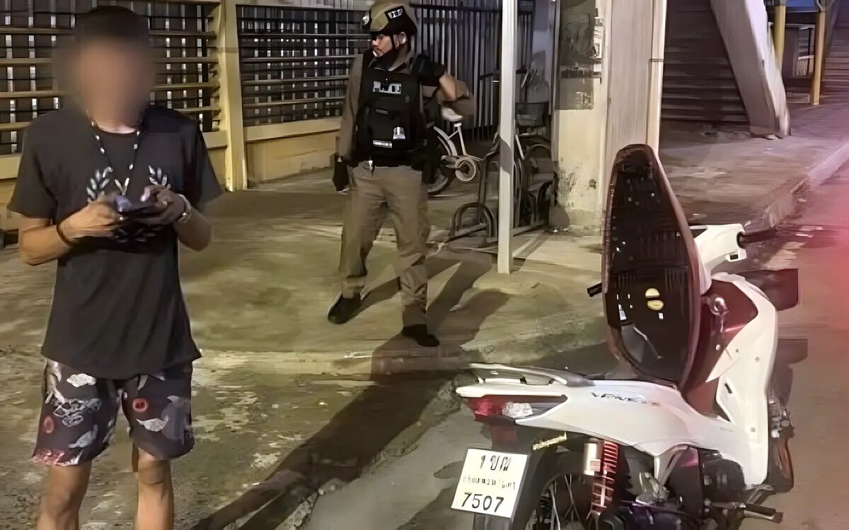 Grosses strassenrennen treffen von bangkoker polizei vereitelt 1 person festgenommen