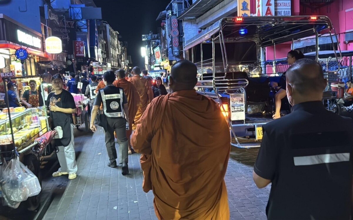 Hartes durchgreifen in pattaya fake moenche und bettler gang hochgenommen