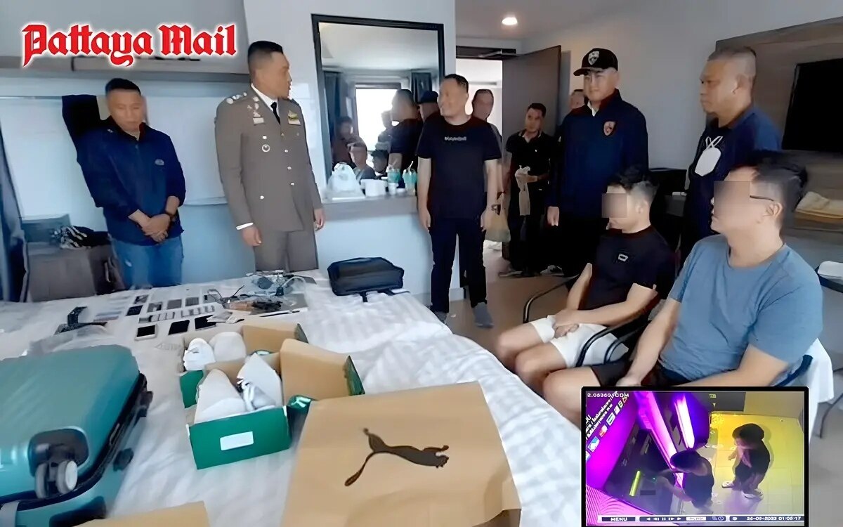 Internationales Kreditkartenbetrüger-Duo in Pattaya Hotel verhaftet