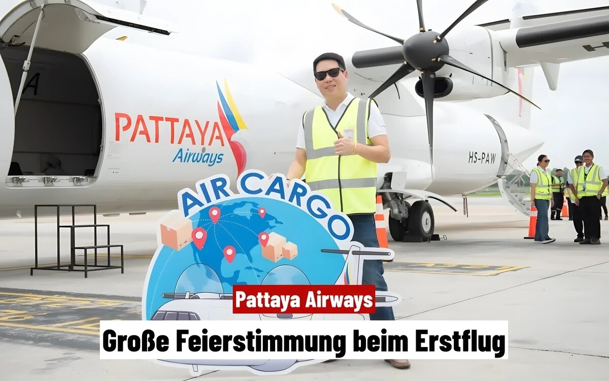 Jungfernflug von Pattaya Airways