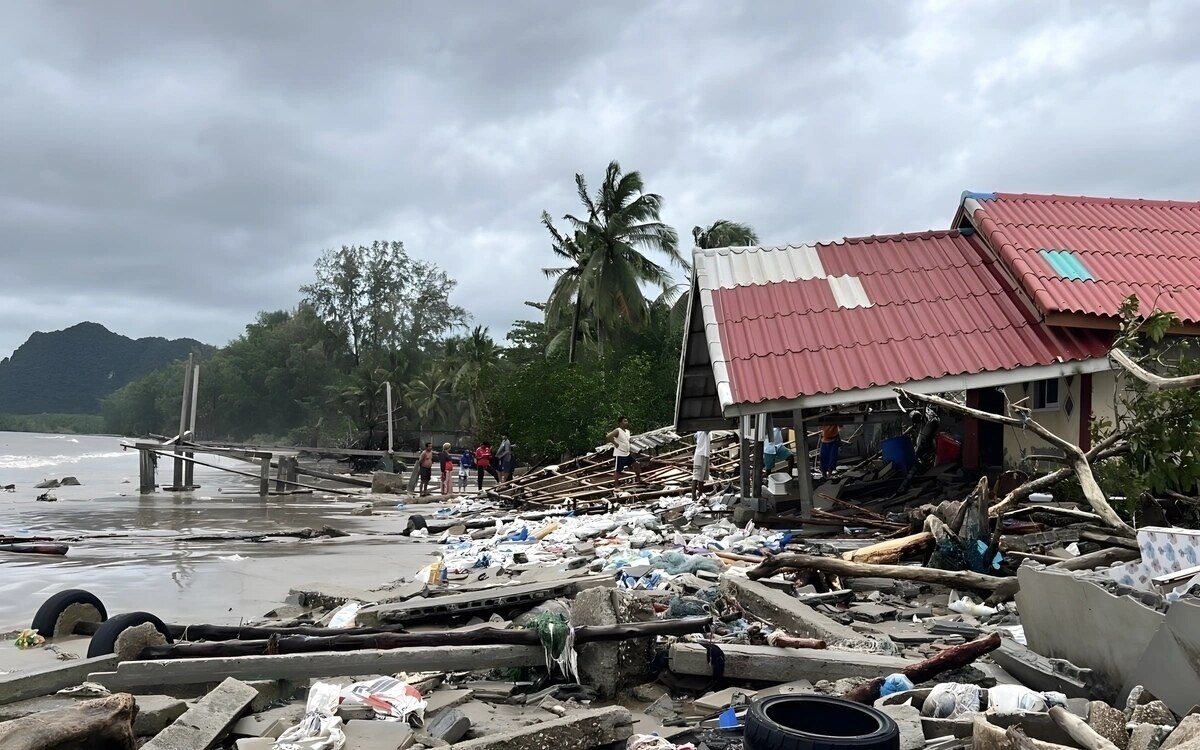 Katastrophe auf der Insel Libong: Bewohner von Mod Tanoi kämpfen nach zerstörerischen Wellen ums Überleben