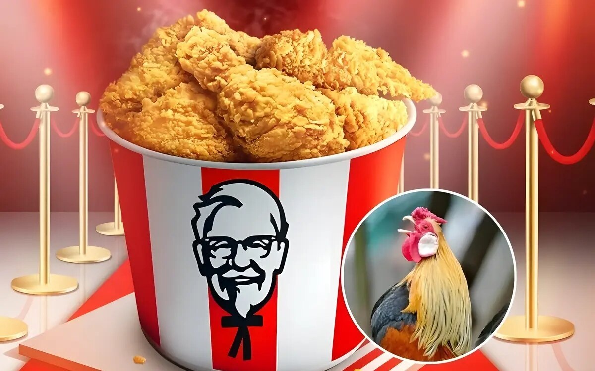 KFC Thailand: Kostenlose Chickenwings für alle Kunden die am Schalter wie ein Hahn krähen