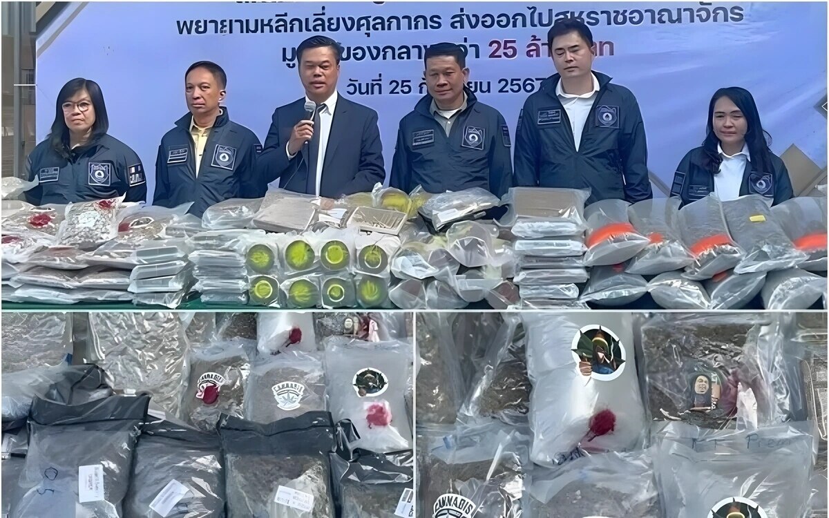 Laem Chabang: Erfolgreiche Zolloperation setzt Cannabis-Schmuggel ein Ende - 1,4 Tonnen sichergestellt