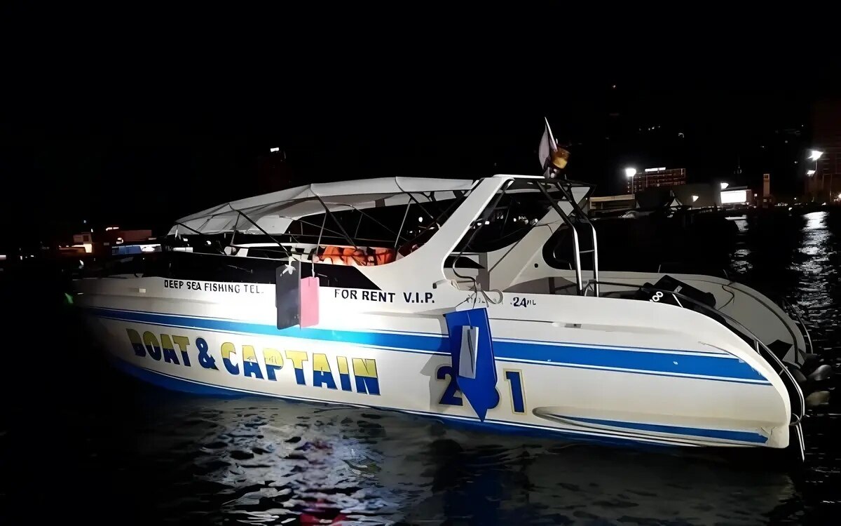 Leiche des russischen touristen der auf koh larn von einem schnellboot angefahren wurde geborgen