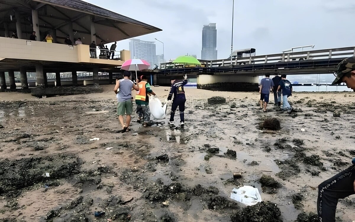 Mann tot am strand in der naehe des ko loi pier sriracha gefunden vermutlich ertrunken