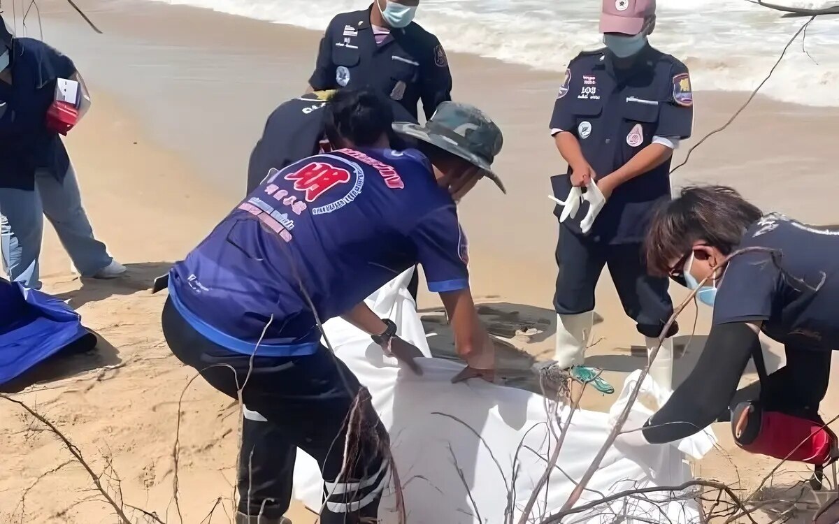 Menschliche skelette am strand von phang nga gefunden