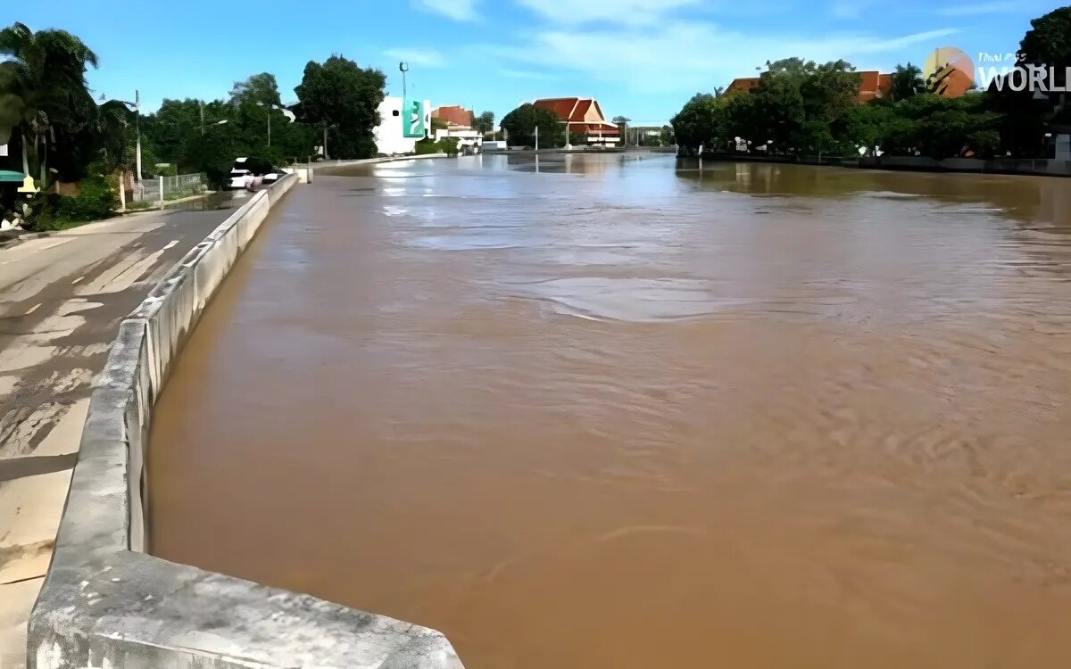 Monsuntiefs fuer regen und ueberschwemmungen in der provinz sukhothai verantwortlich gemacht