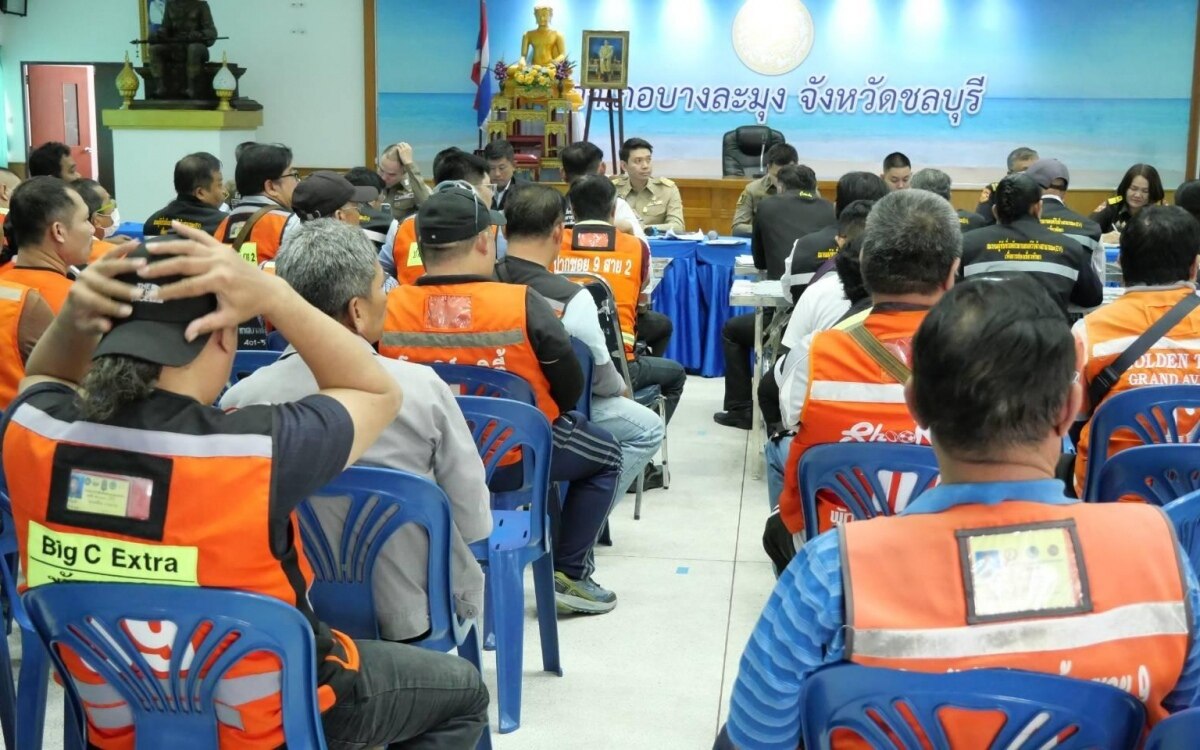 Motorradtaxifahrer in Pattaya verlangen striktes Vorgehen gegen illegale Mitfahrdienste