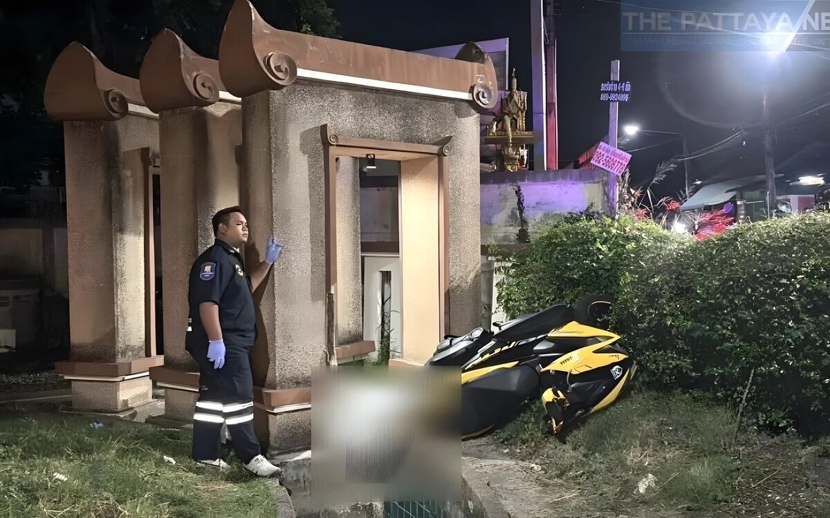 Motorradunfall in pattaya belgier stirbt bei zusammenstoss mit dorftor