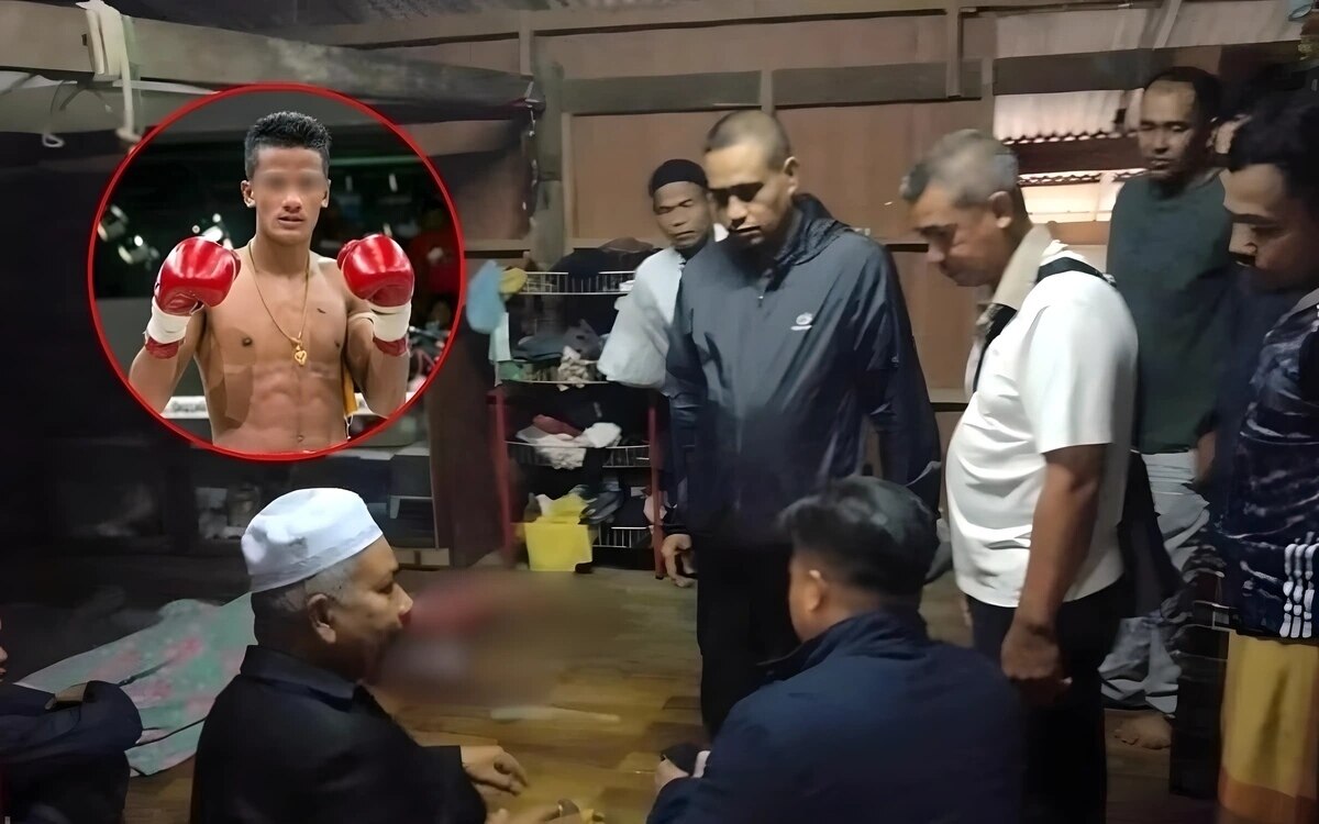 Muay-Thai-Boxer flieht, nachdem er seinem Vater die Kehle durchgeschnitten hat