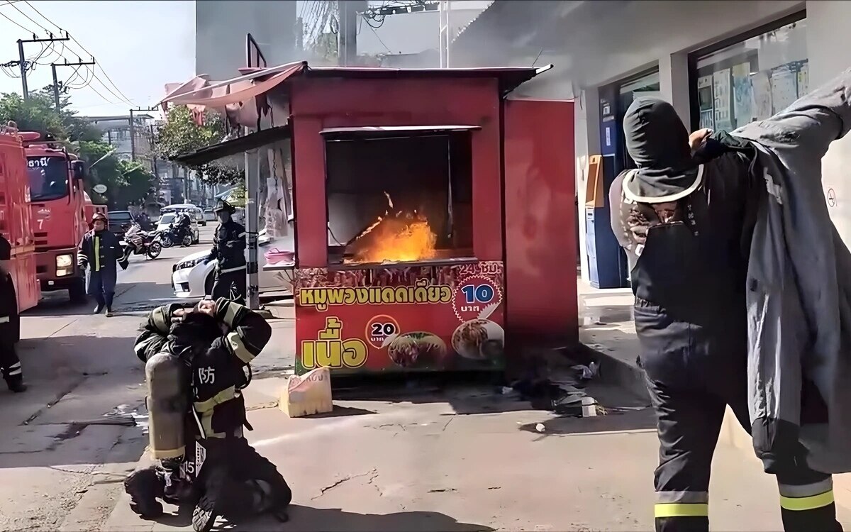 Panische Flucht in Udon Thani: Gasherdbrand löst dramatische Szenen aus