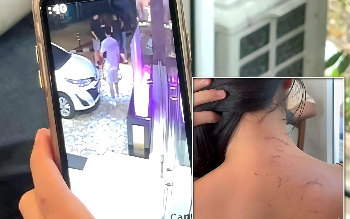 Pattaya barangestellte 20 aus dem hinterhalt von 6 personen angegriffen touristen schreiten ein