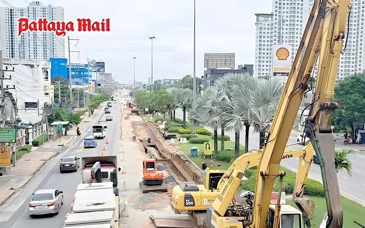 Pattaya berichtet ueber die fortschritte beim bau des abwassersystems