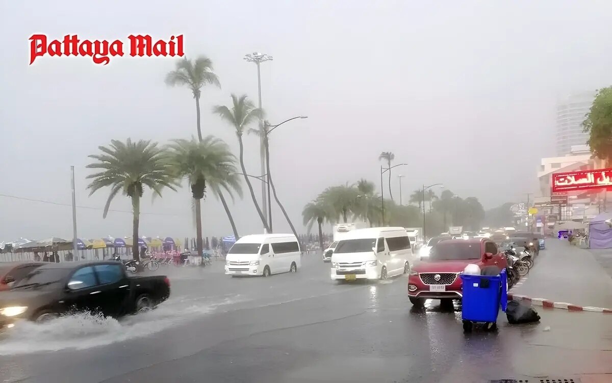 Pattaya hat erneut mit starken regenfaellen und ueberschwemmungen zu kaempfen