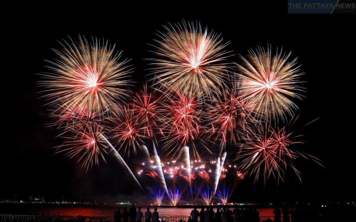 Pattaya international fireworks festival 2024 ein grandioses event zieht 410 000 besucher an und