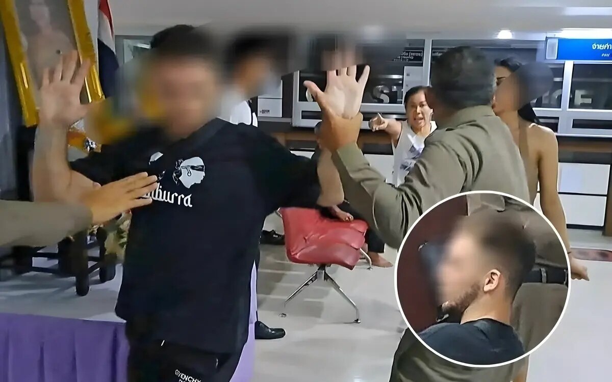 Pattaya oesterreicher belaestigt freundin von vergnuegungs bar chef unanstaendig und greift gaeste