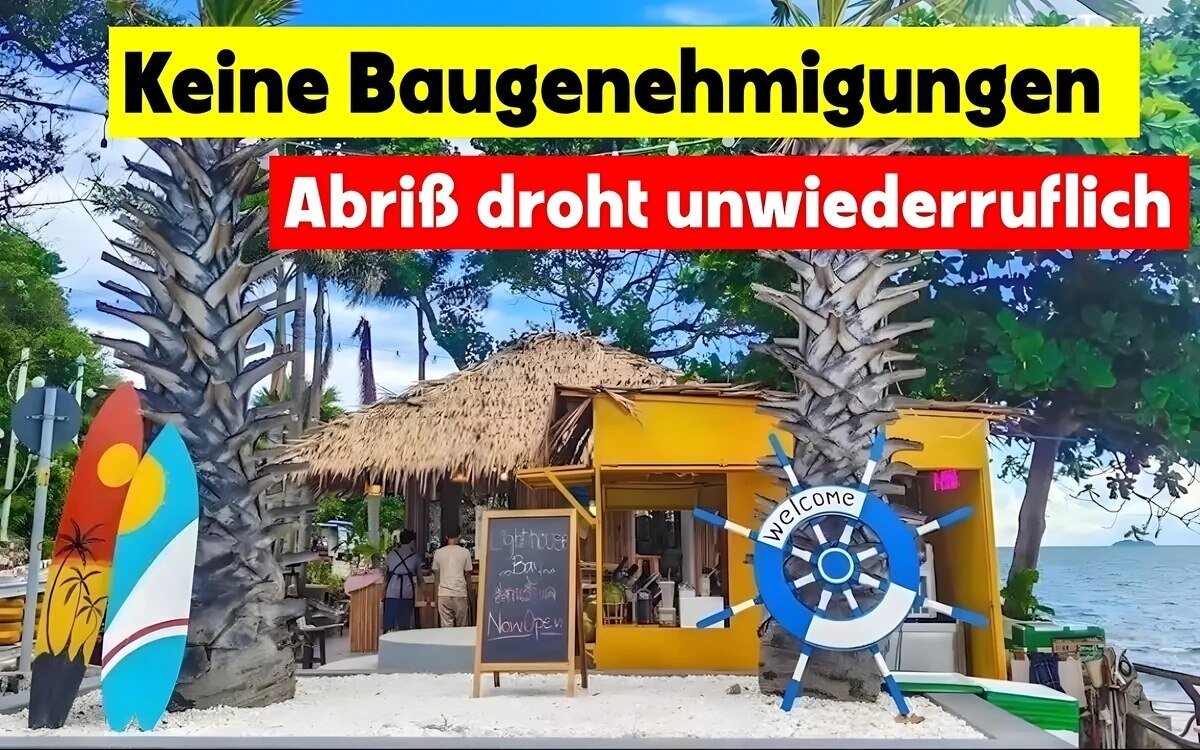 Pattaya plant abrupte kuendigung eines mietvertrags unbefugtes caf am bali hai leuchtturm in der